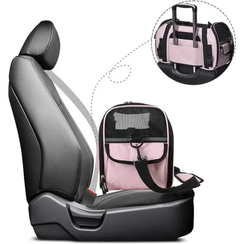 Soft-Sided Kennel Pet Carrier for Small Dogs, Cats, Airline Approved Carriers